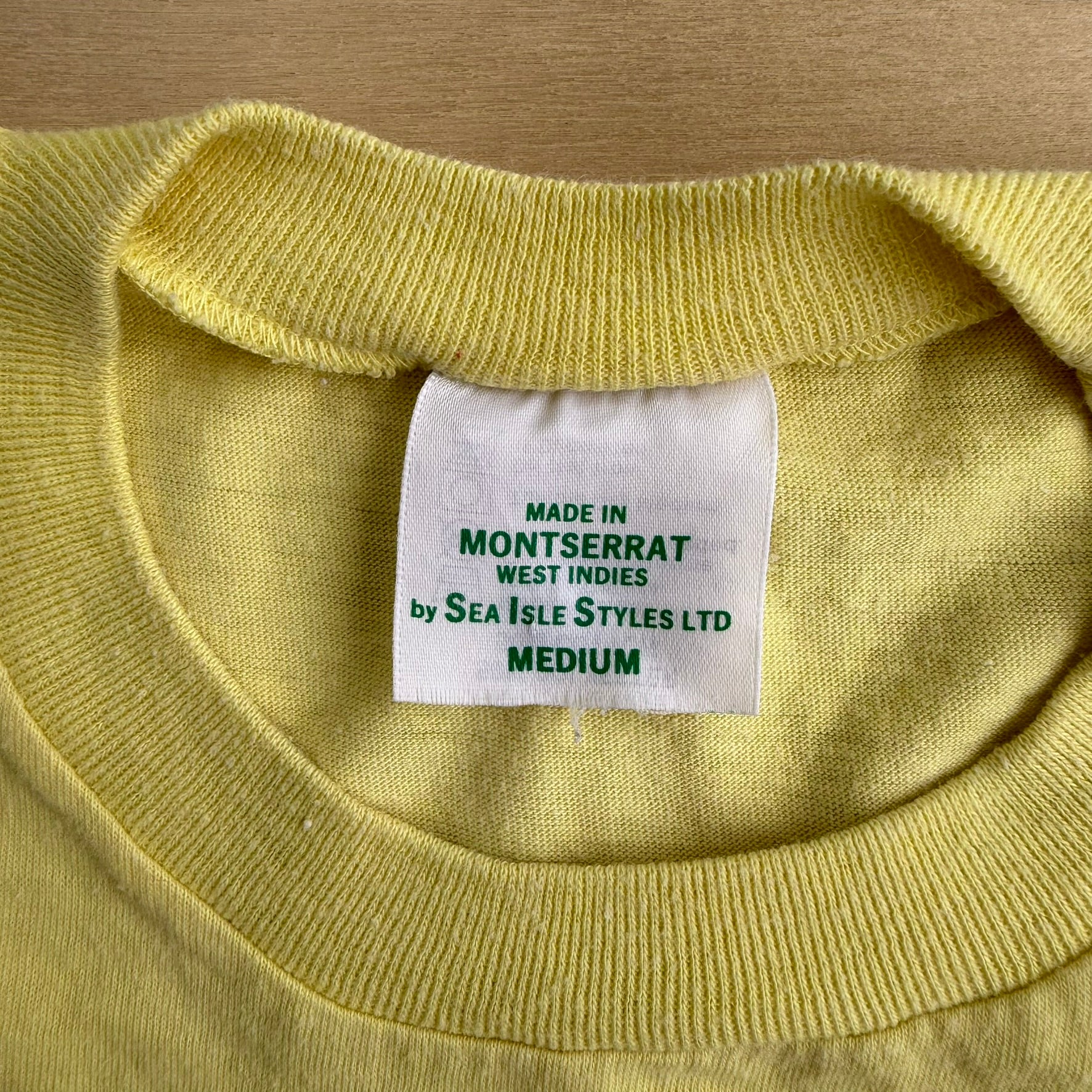 J- Vintage 90s West Indies Montserrat Boat & Parrot Graphic Made In USA Single Stitch Tee - M