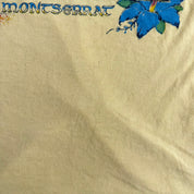 J- Vintage 90s West Indies Montserrat Boat & Parrot Graphic Made In USA Single Stitch Tee - M