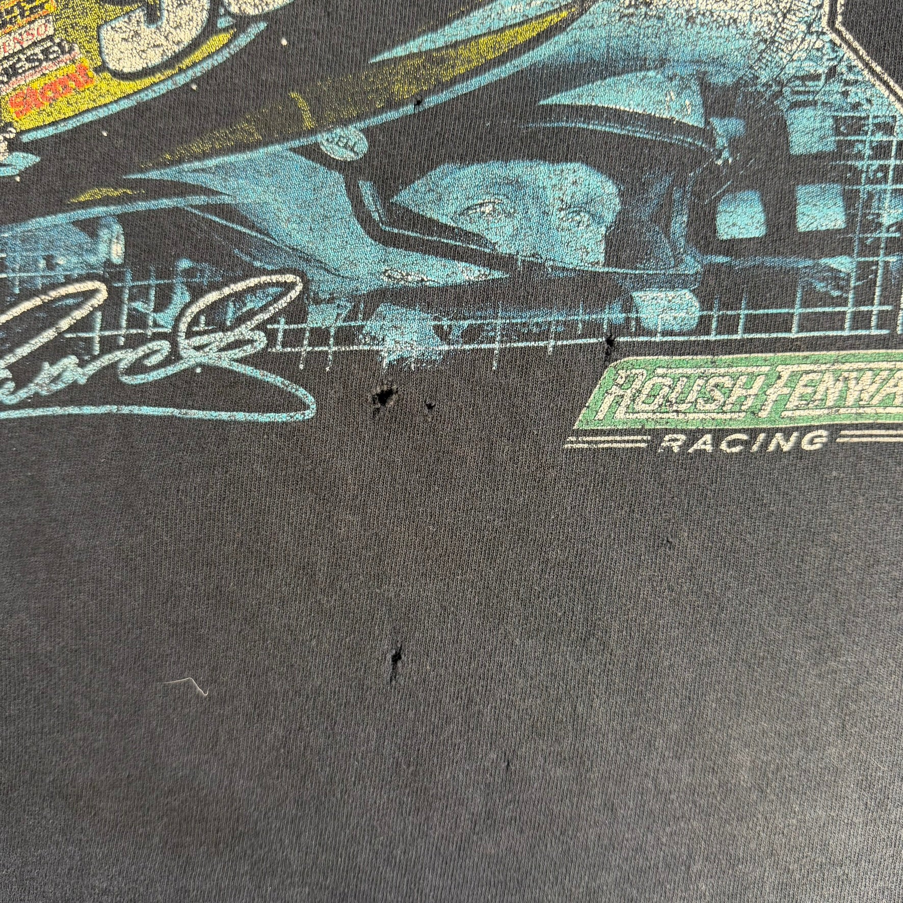 J- Vintage Nascar Carl Edwards Car Graphic Tee - XL