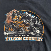 Vintage Filson Country Bear & Motorcycle Graphic Made In USA Tee - M