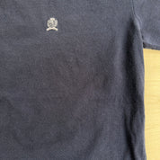 J- Vintage Tommy Hilfiger Embroidered Crest Tee - 2XL