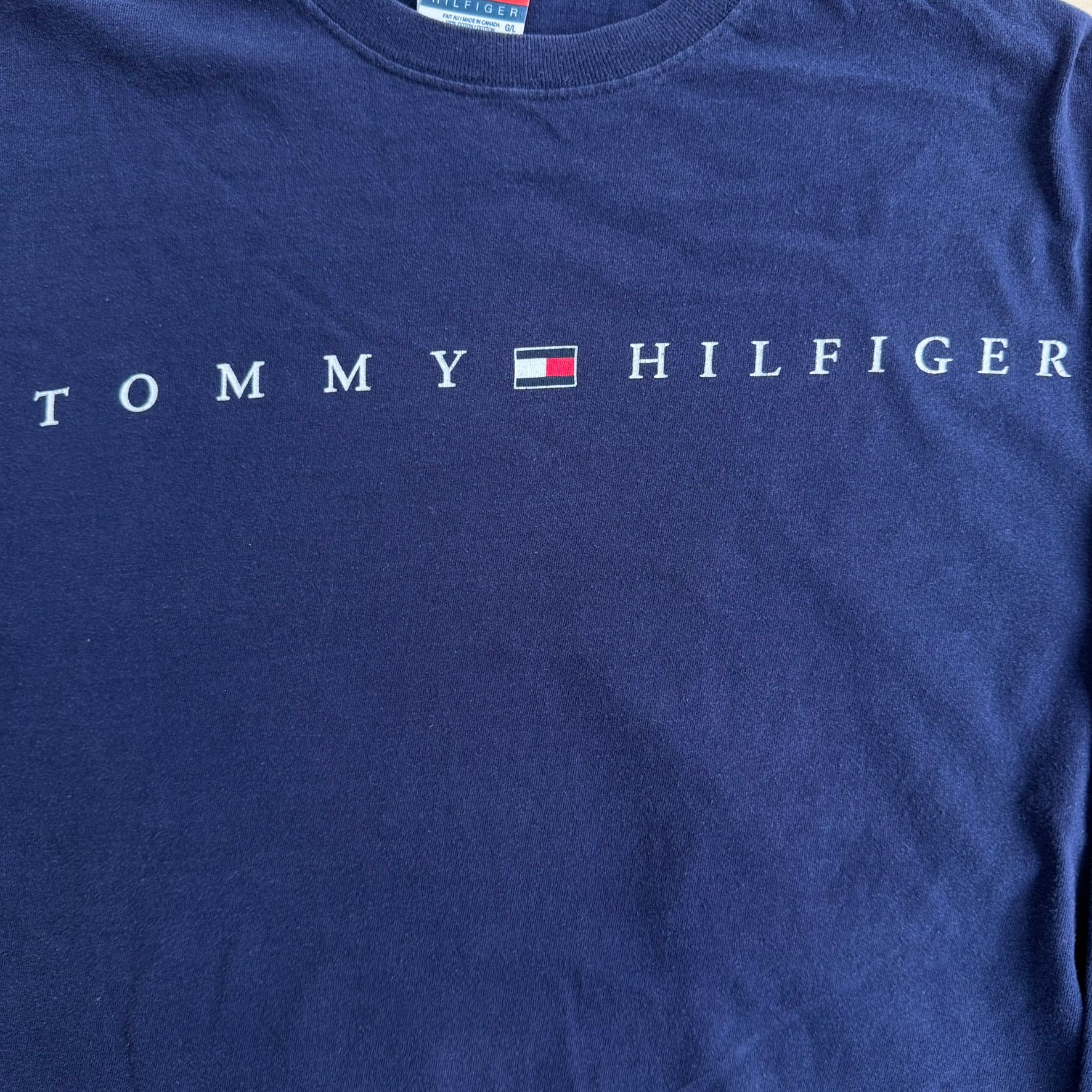 J- Vintage '99 Tommy Hilfiger The Province Snow Show Graphic Long Sleeve Tee - L