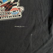 Vintage The Dirt Track Charlotte North Carolina Dirt Cars & Superstars Graphic Tee - 2XL