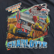 Vintage The Dirt Track Charlotte North Carolina Dirt Cars & Superstars Graphic Tee - 2XL