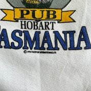 J- Vintage '90 Patterson's Pub Tasmania Graphic Made In USA Crewneck - L