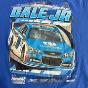 Vintage Nascar Dale Earnhardt Jr. Car Picture & Text Graphic Long Sleeve Tee - L