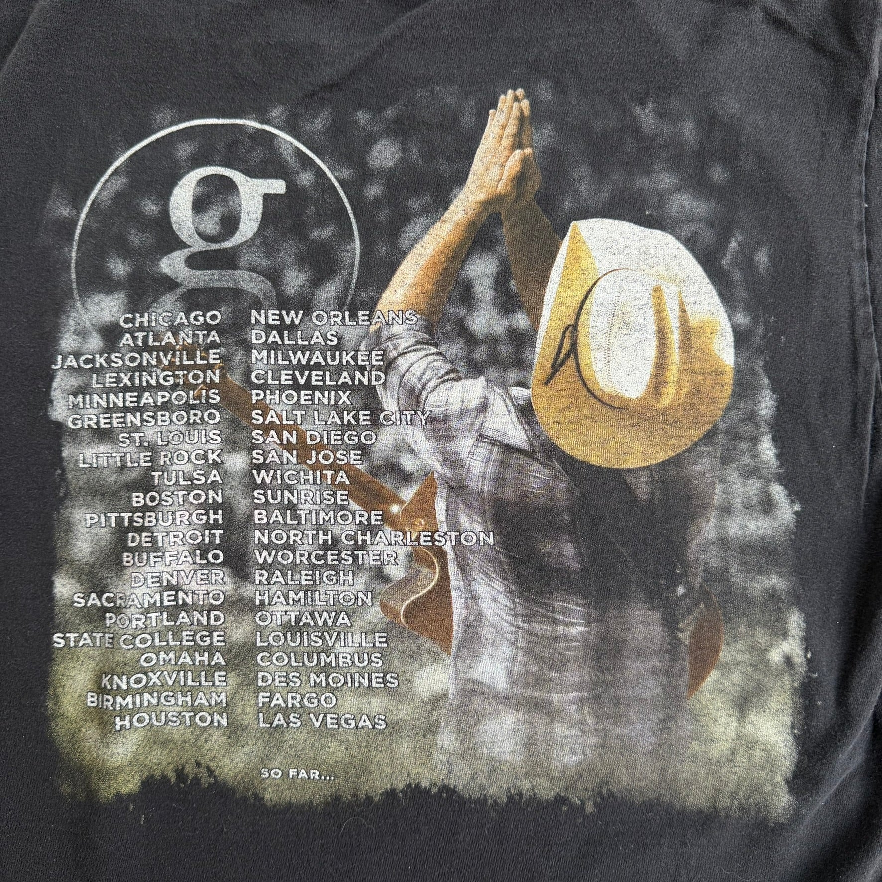 J- '14 Garth Brooks World Tour Picture Tee - M