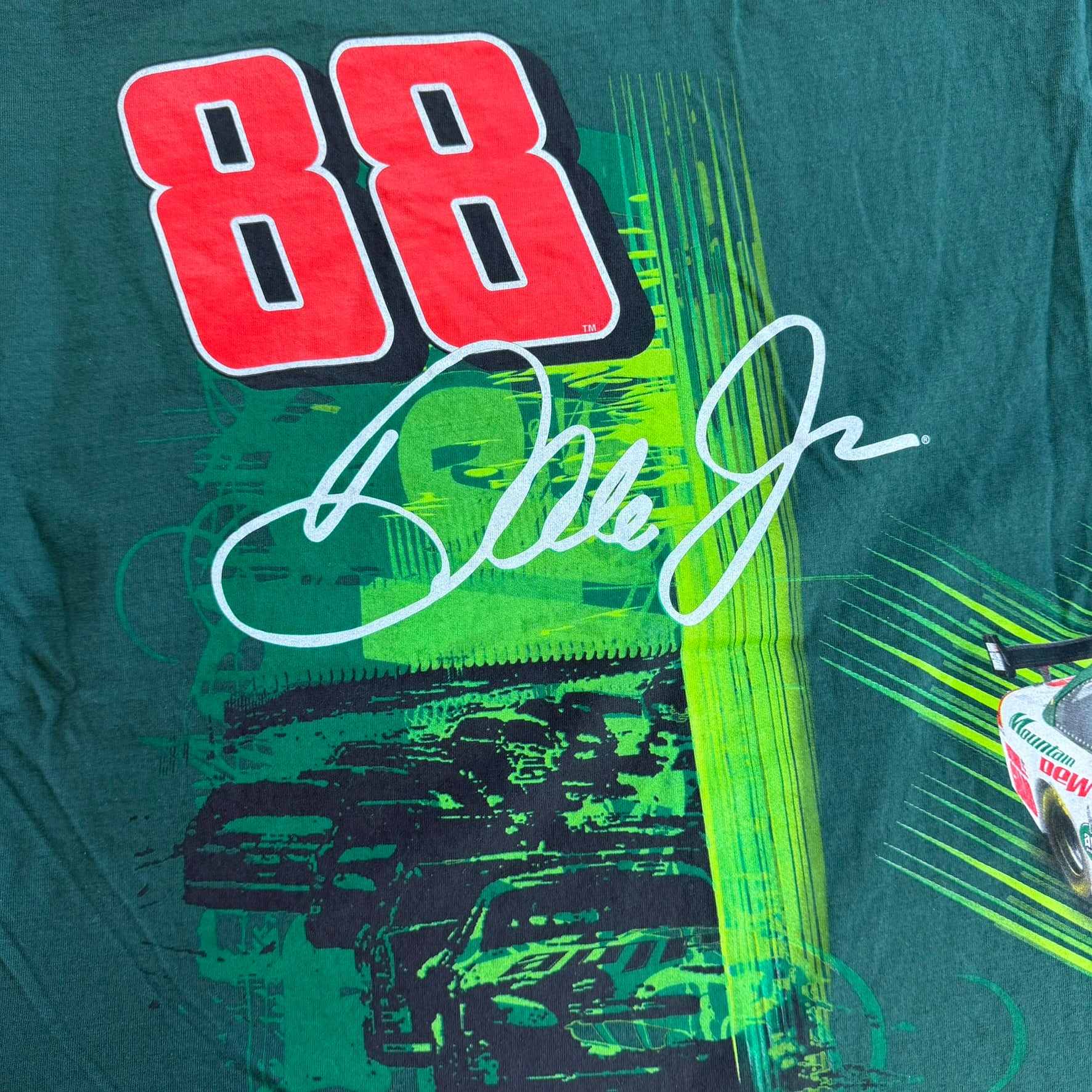 J- Vintage Nascar Dale Jr AMP Energy Car Graphic & Picture Tee - 2XL