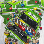 J- Vintage Nascar Kyle Busch M&M Car Graphic Tee - L