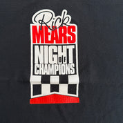 J- Vintage 90s Indy Car Rick Mears Night Of Champions Racing Graphic Made In USA Single Stitch Tee - 2XL