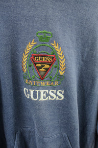 Z- Vintage GUESS Knitwear Embroidered Logo Hoodie