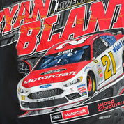 J- Nascar Bryan Blaney Text & Car Graphic Tee - L