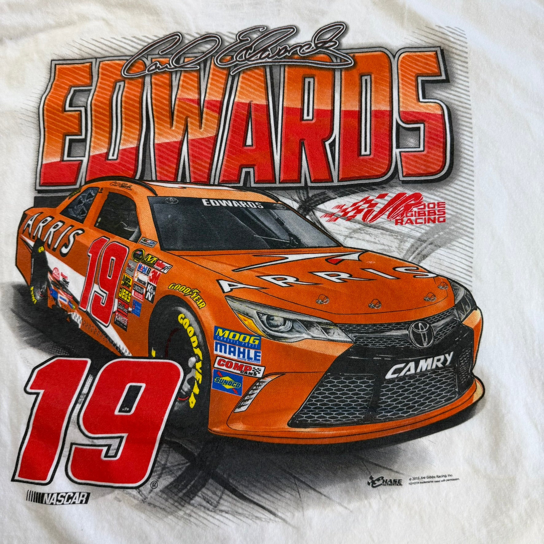 J- Vintage Nascar Carl Edwards Text & Car Graphic Tee - 3XL