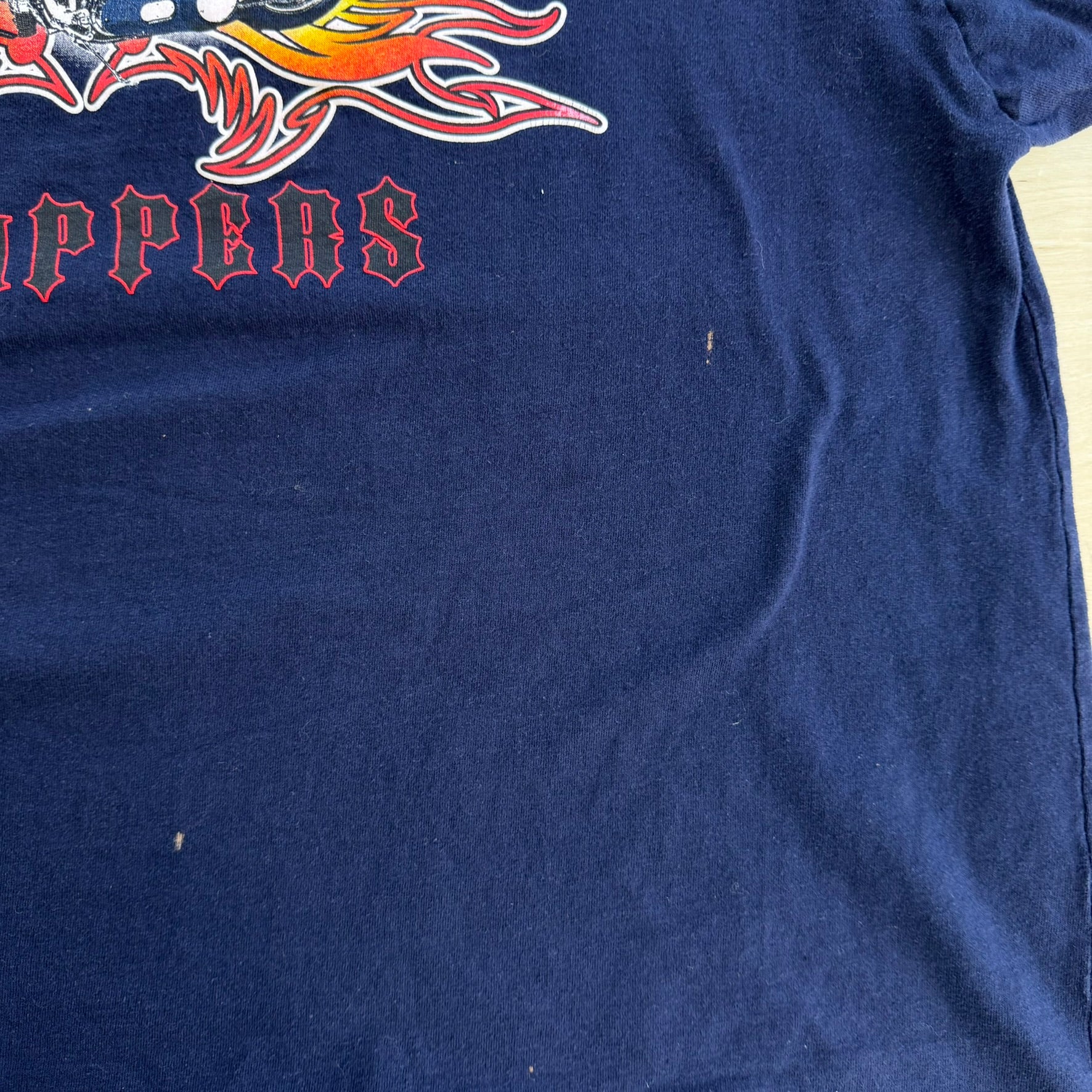 J- Vintage County Choppers Text & Motorcycle Graphic Tee - XL