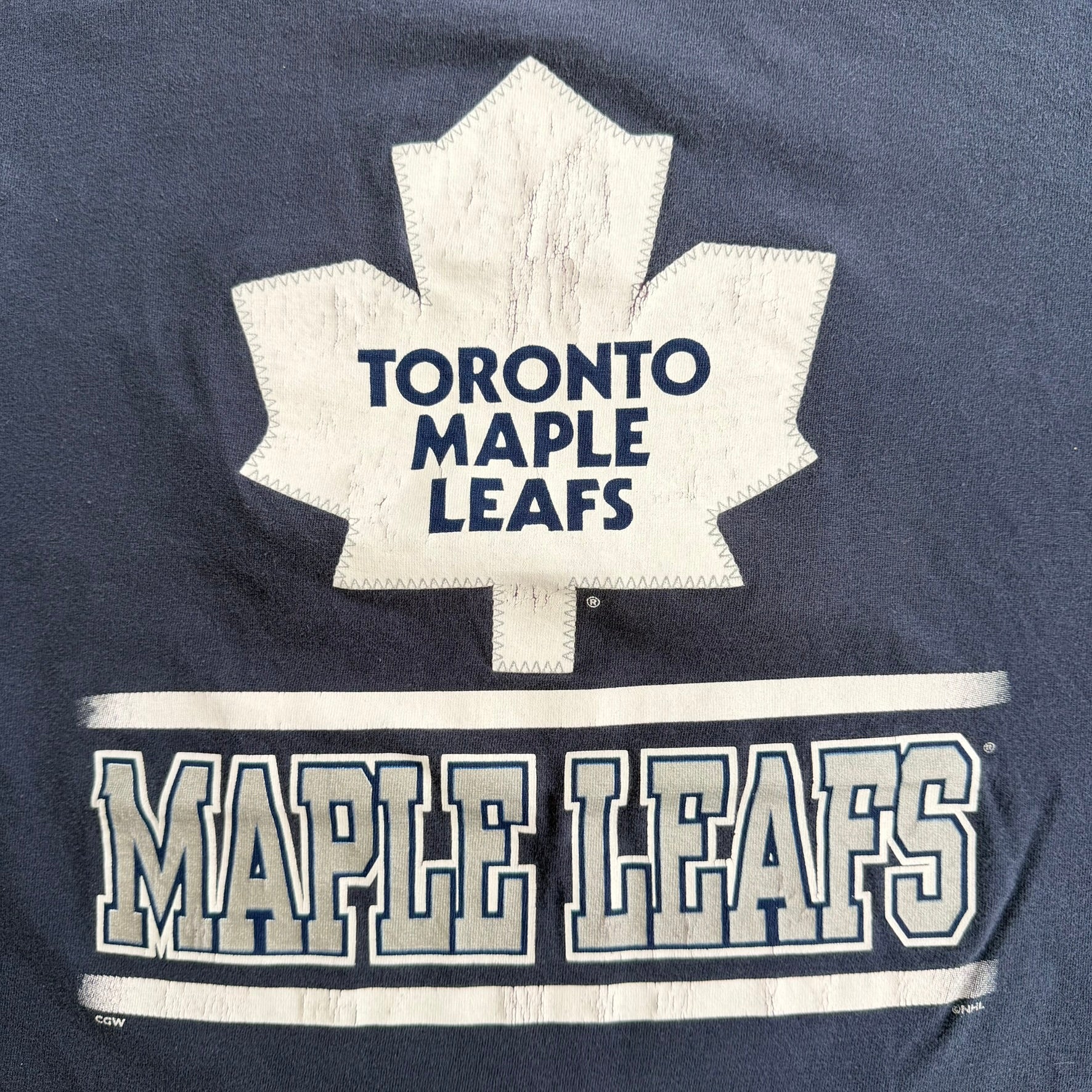 J- Vintage Toronto Maple Leafs Matt Sundin NHL Logo Graphic Tee - M (fit L)