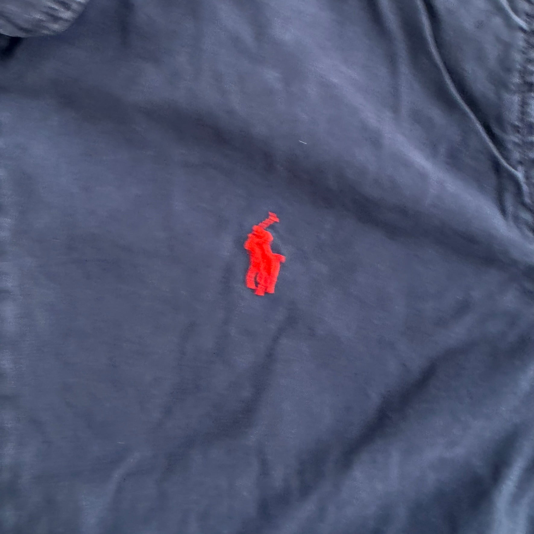J- Vintage Polo RL Embroidered Logo Zip Up Lightweight Jacket - L