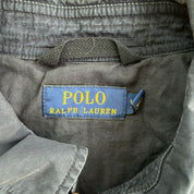 J- Vintage Polo RL Embroidered Logo Zip Up Lightweight Jacket - L