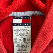 J- Vintage 90s Tommy Hilfiger Collegiate Style Text Graphic Hoodie - XL (fits L)
