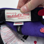 F- Vintage Toronto Raptors NBA Mitchell & Ness Old Logo & Text Snapback Hat