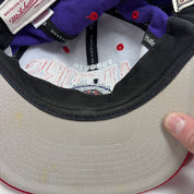 F- Vintage Toronto Raptors NBA Mitchell & Ness Old Logo & Text Snapback Hat