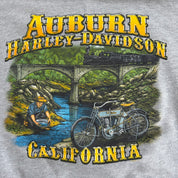 J- Vintage '03 Harley Davidson Auburn California Graphic Hoodie - XL