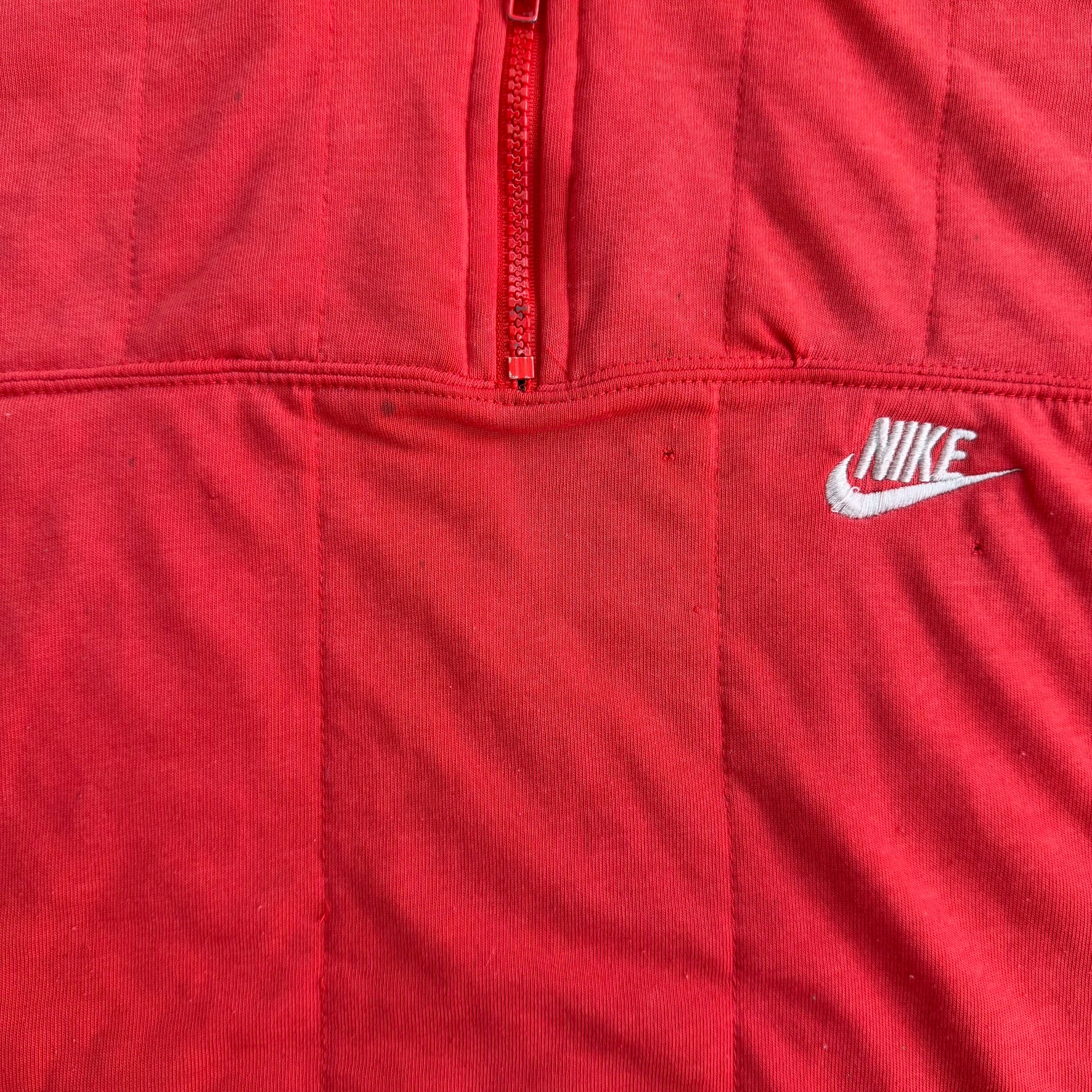 J- Vintage 90s Nike Embroidered Logo Quarter Zip Crewneck - XL