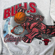 J- Vintage Chicago Bulls NBA Jumbo Print Crewneck - XL