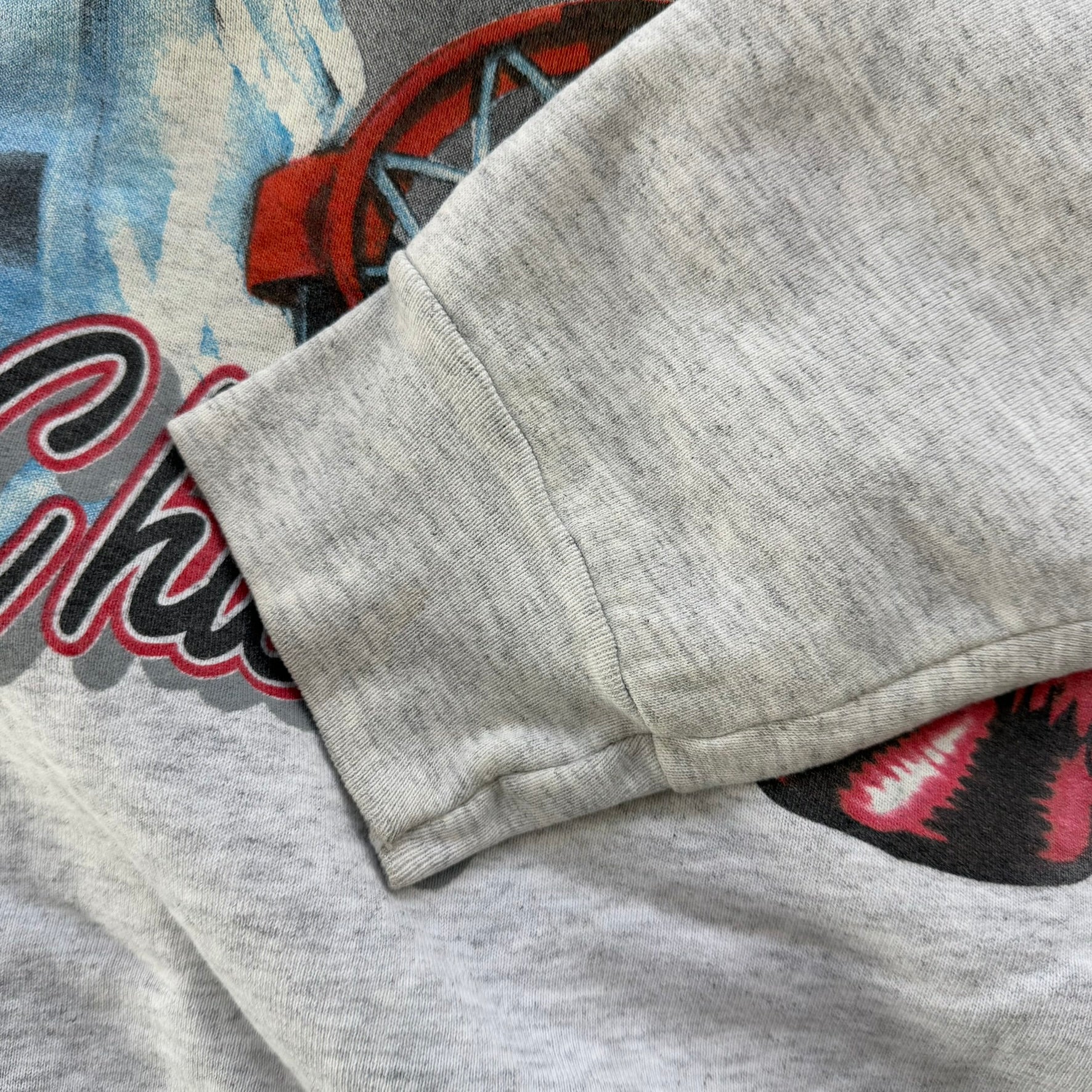 J- Vintage Chicago Bulls NBA Jumbo Print Crewneck - XL