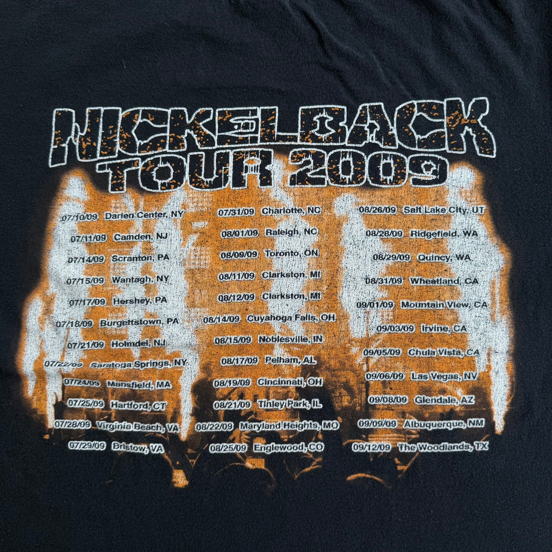 J- Vintage '09 Nickelback Tour Picture & Graphic Tee - M