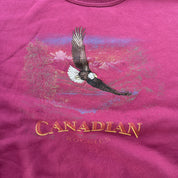 J-  Vintage Canadian Rockies Embroidered Eagle Marshland Graphic Crewneck - XL