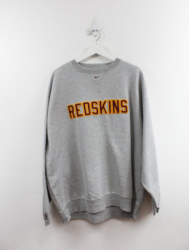 Vintage Reebok Gray Washington Redskins Long Sleeve Hoodie Sweatshirt - Shop  Thrift KC