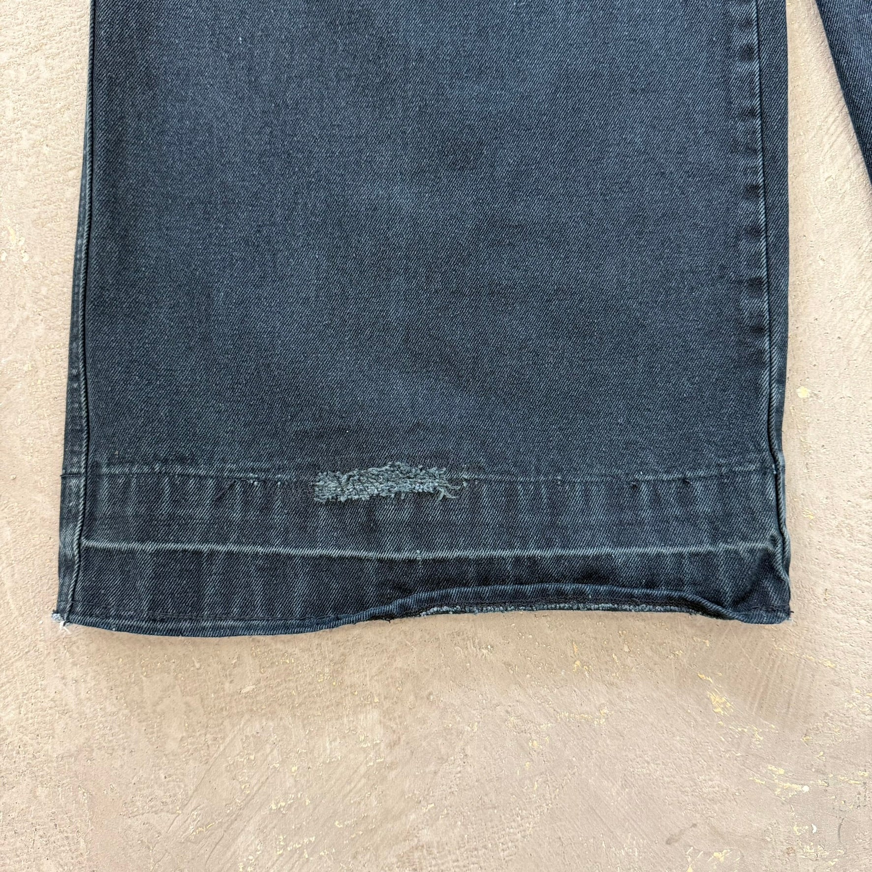 Vintage Elephant Legs Results Black Wide Leg Jeans - 30x31