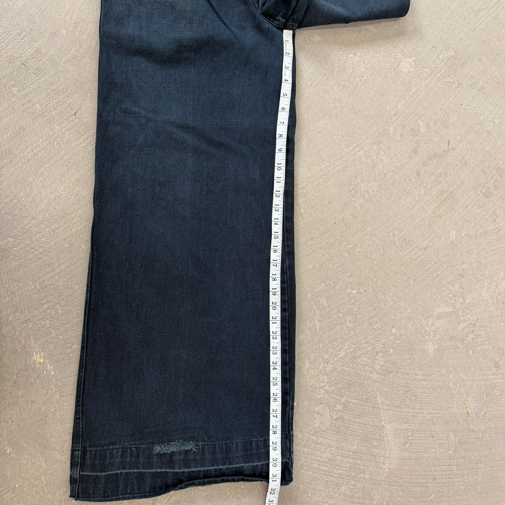 Vintage Elephant Legs Results Black Wide Leg Jeans - 30x31