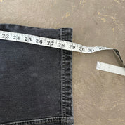 Vintage Exco Jeans Logo Faded Black Wide Leg Jeans - 35x29