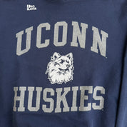 Vintage University Of Connecticut Huskies Pro Player Logo & Text Made In USA Crewneck - XL