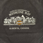 J-  Vintage '10 Harley Davidson Medicine Hat Canada Graphic Tee - 3XL