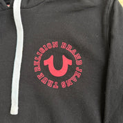 Vintage True Religion Brand Text Graphic Hoodie- L