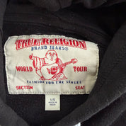 Vintage True Religion Brand Text Graphic Hoodie- L