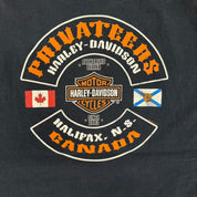 J-  Vintage '08 Harley Davidson Halifax Canada Graphic Tee - 2XL