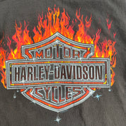J- Vintage '03 Harley Davidson Saskatoon Saskatchewan Made In USA Single Stitch Tank Top - L