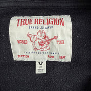 Vintage True Religion Buddha & Logo Graphic Zip Up Hoodie- L