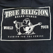 Vintage True Religion Buddha & Logo Graphic Zip Up Hoodie- L