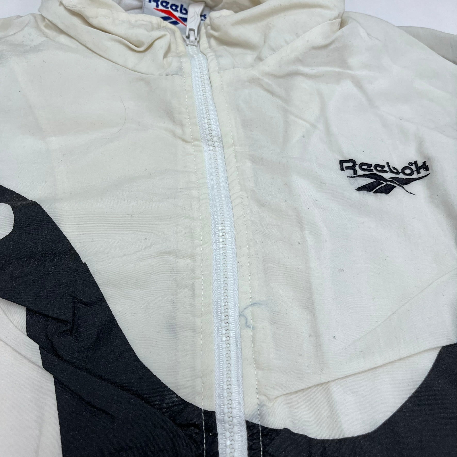 F- Vintage Reebok Canadian Geese Zip Up Windbreaker Jacket