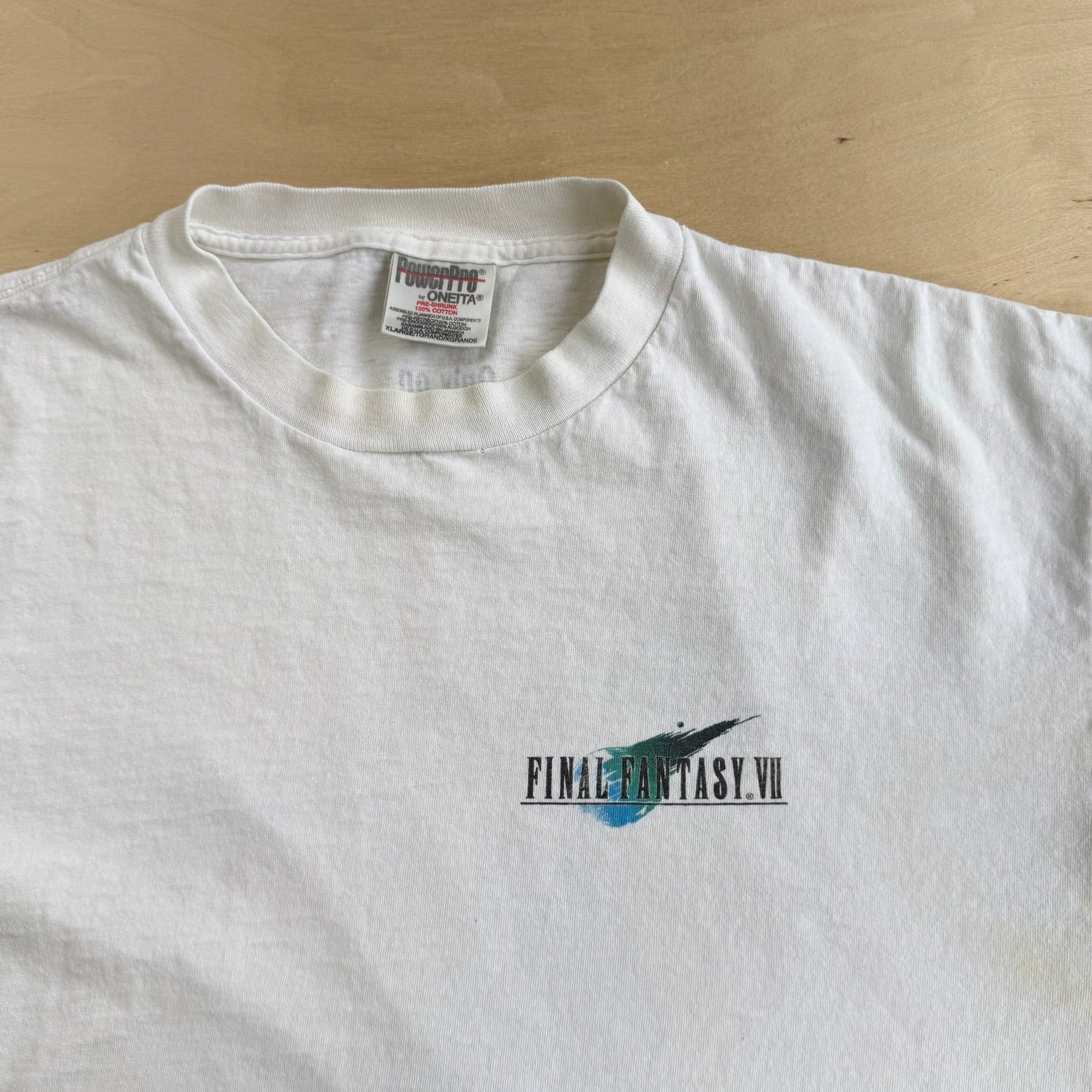Vintage '97 Final Fantasy VII PlayStation Graphic Promo Single Stitch Tee - XL
