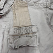 F- Vintage Stussy Cargo Military Jacket