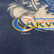 F- Vintage 1996 Harley Davidson A Legend Carved Stone Single Stitch Tee