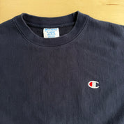 J- Vintage Champion Reverse Weave Embroidered Logo Crewneck- XL