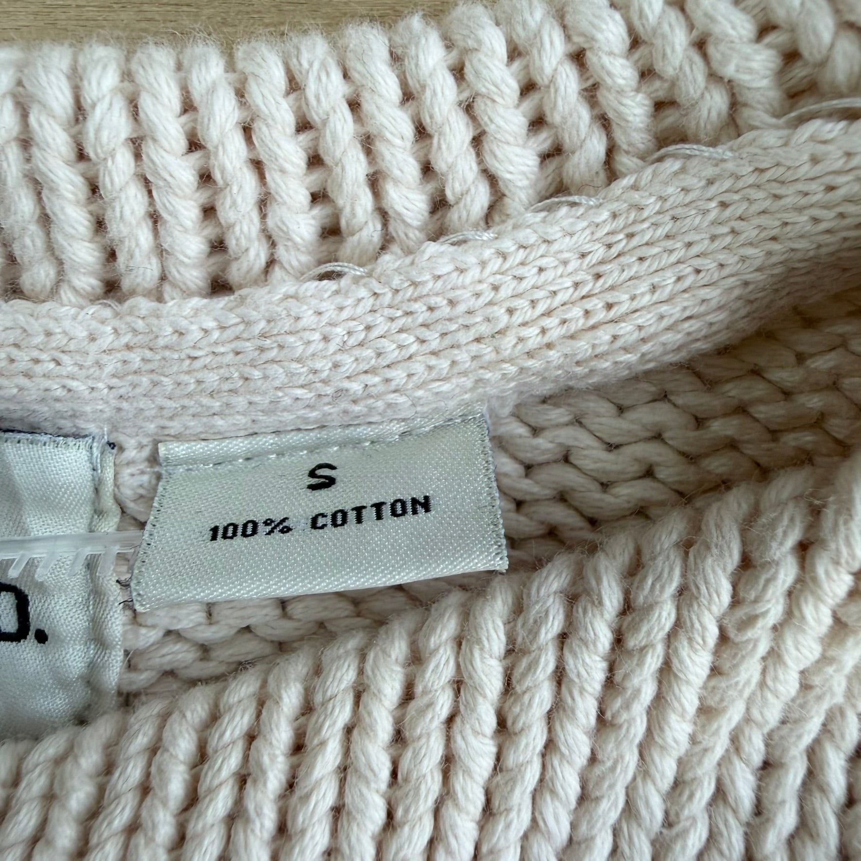 Vintage 90s Polo Jeans RL 1967 Felt Text Knit Sweater - S