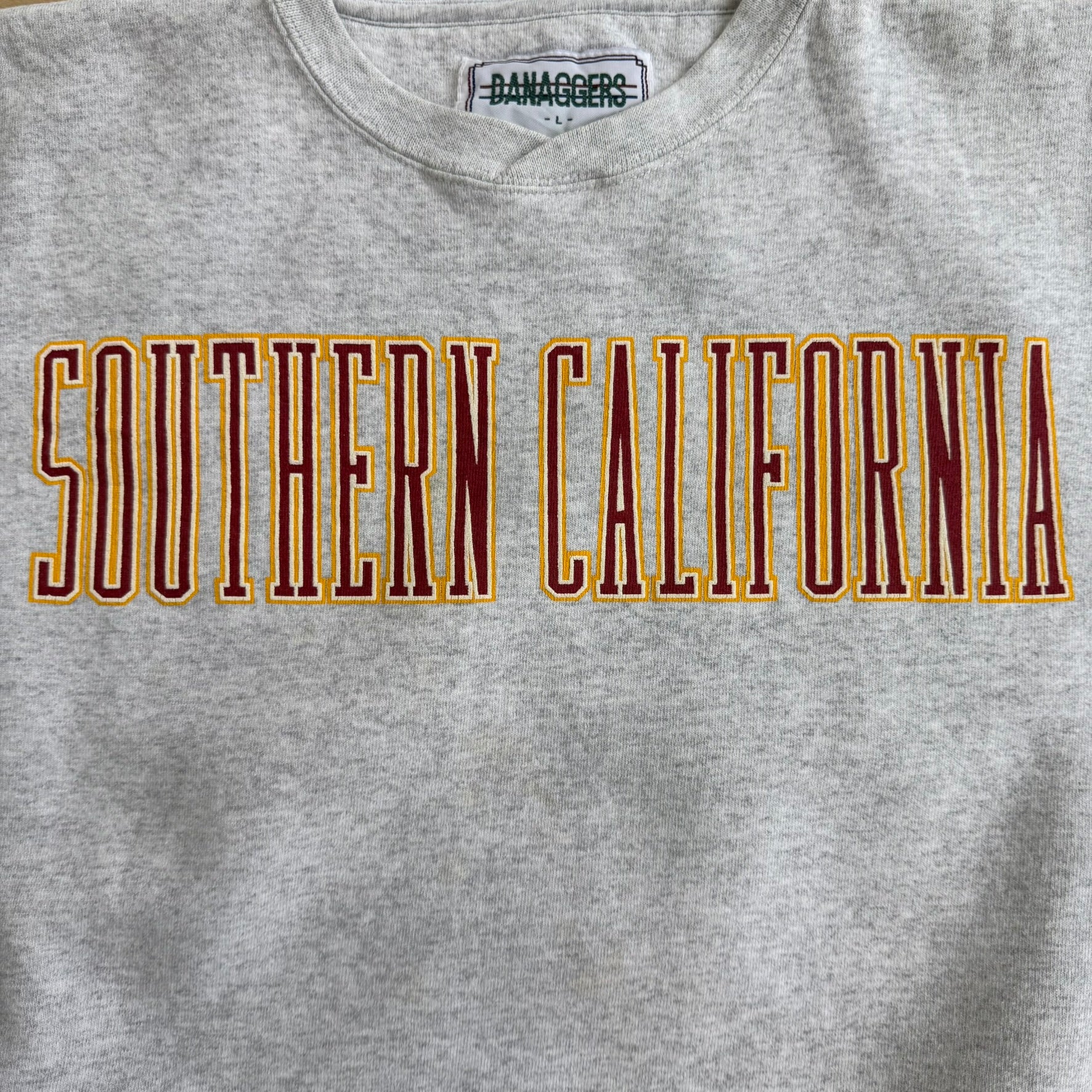 J- Vintage University Of Southern California Go Trojans Made In USA Crewneck - L