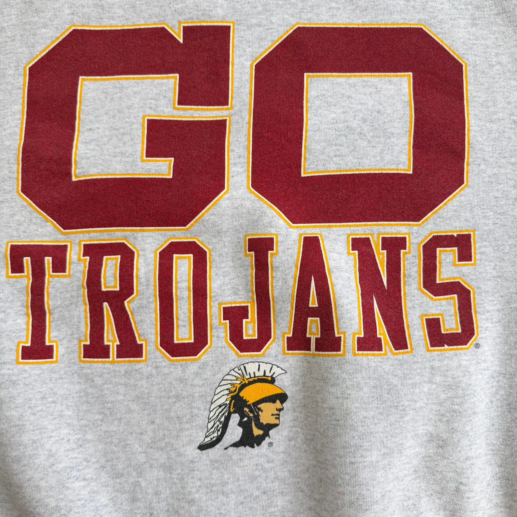 J- Vintage University Of Southern California Go Trojans Made In USA Crewneck - L